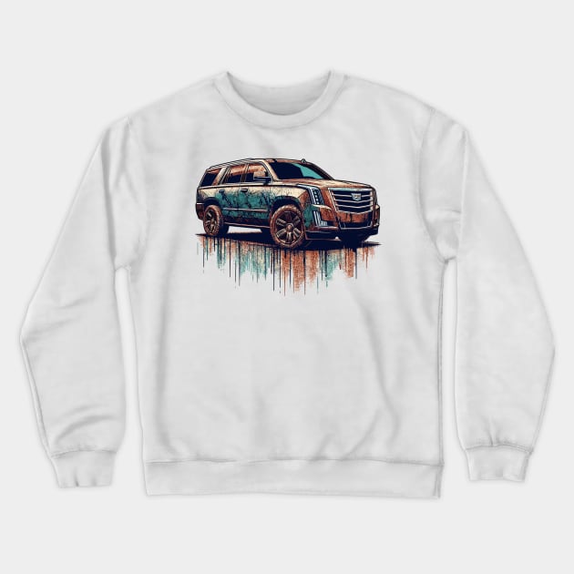 Cadillac Escalade Crewneck Sweatshirt by Vehicles-Art